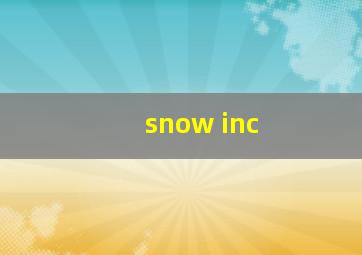 snow inc